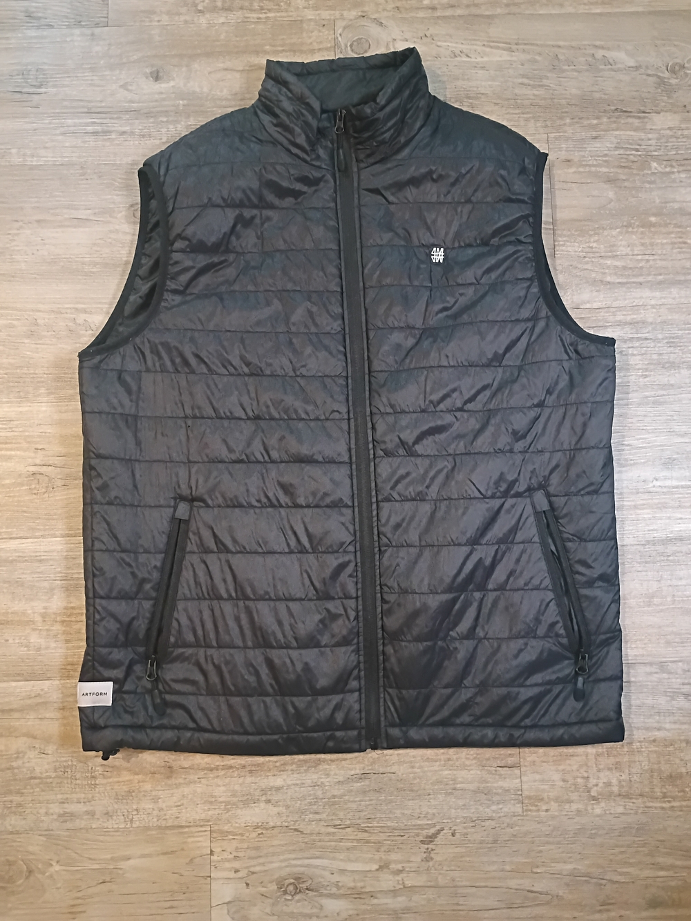 Artform Men's Black Quilted Puffer Vest